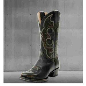 Idyllwind Womens Black Stitching Round Toe Cowboy Boots